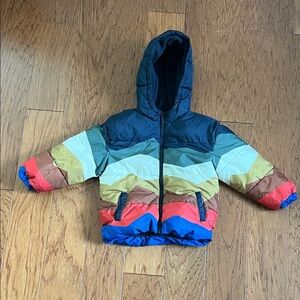 Old Navy Kids Puffer Colorful Hooded Jacket